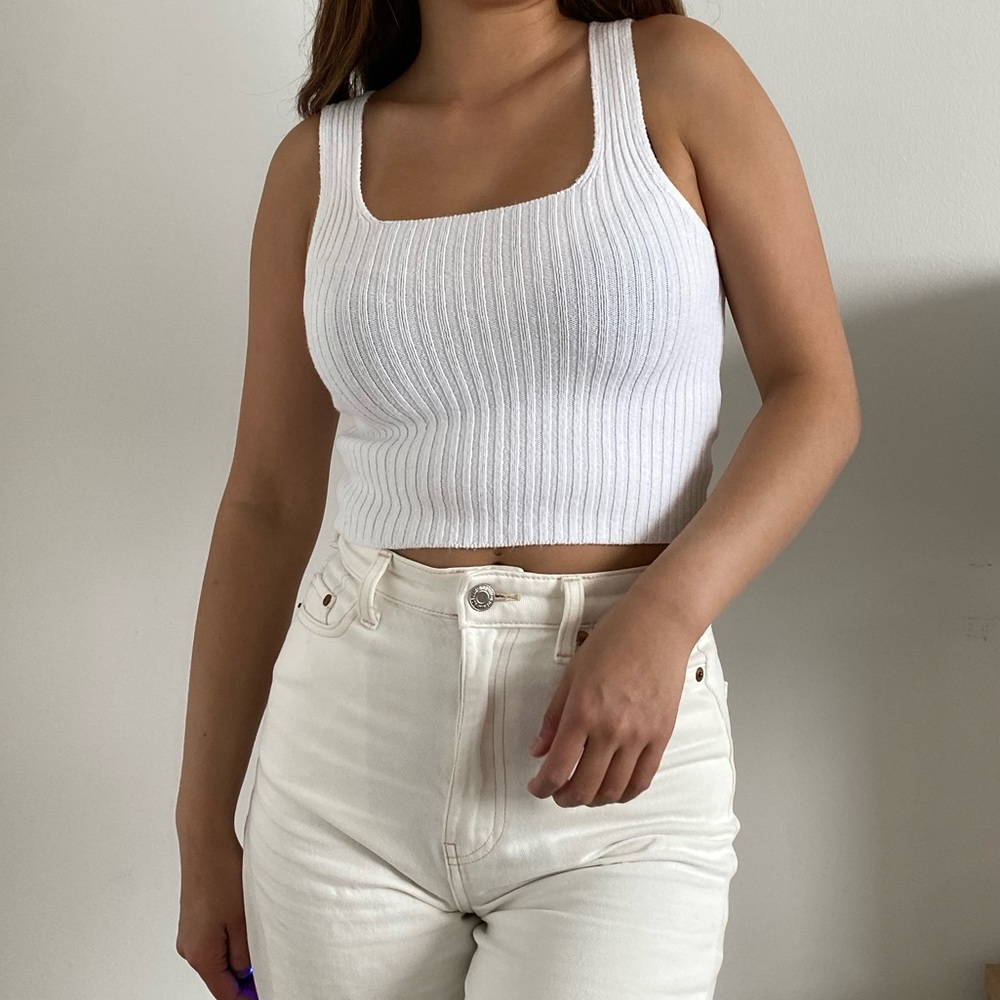 (Light Blue Also Available) Brandy Melville Ribbed Tank Top